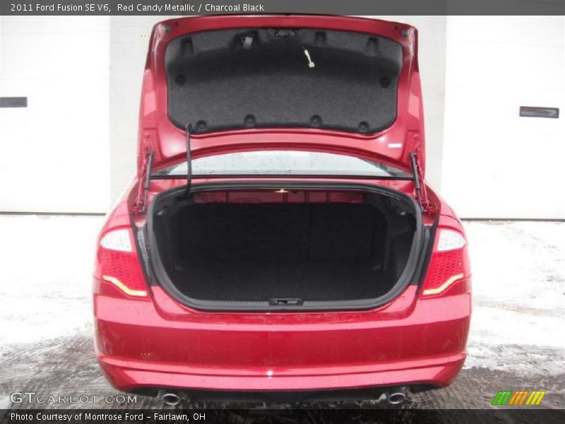Red Candy Metallic / Charcoal Black 2011 Ford Fusion SE V6