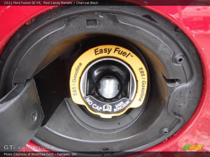 Red Candy Metallic / Charcoal Black 2011 Ford Fusion SE V6