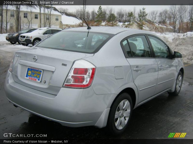 Brilliant Silver / Charcoal 2009 Nissan Sentra 2.0