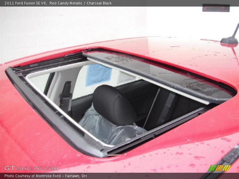 Red Candy Metallic / Charcoal Black 2011 Ford Fusion SE V6