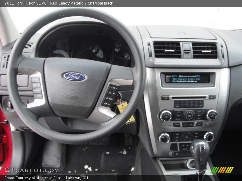 Red Candy Metallic / Charcoal Black 2011 Ford Fusion SE V6