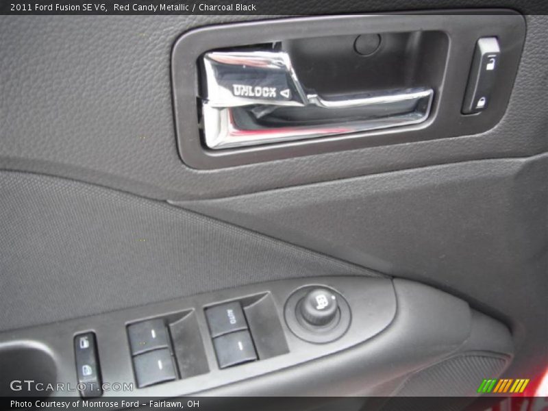 Red Candy Metallic / Charcoal Black 2011 Ford Fusion SE V6