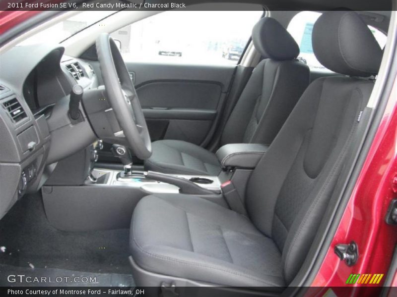 Red Candy Metallic / Charcoal Black 2011 Ford Fusion SE V6