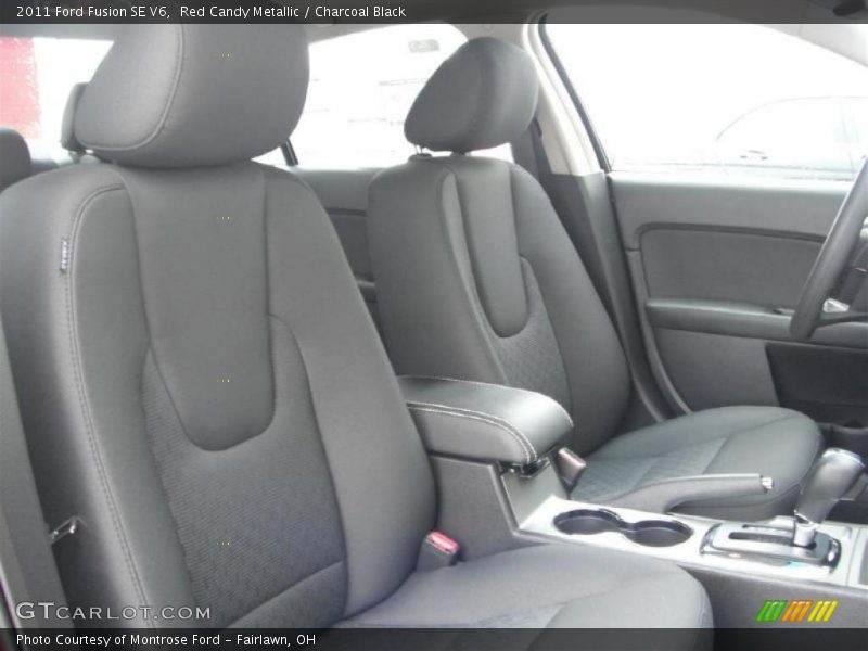 Red Candy Metallic / Charcoal Black 2011 Ford Fusion SE V6