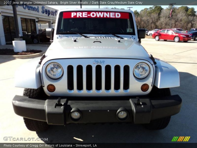 Bright Silver Metallic / Dark Slate Gray/Medium Slate Gray 2007 Jeep Wrangler Unlimited Sahara
