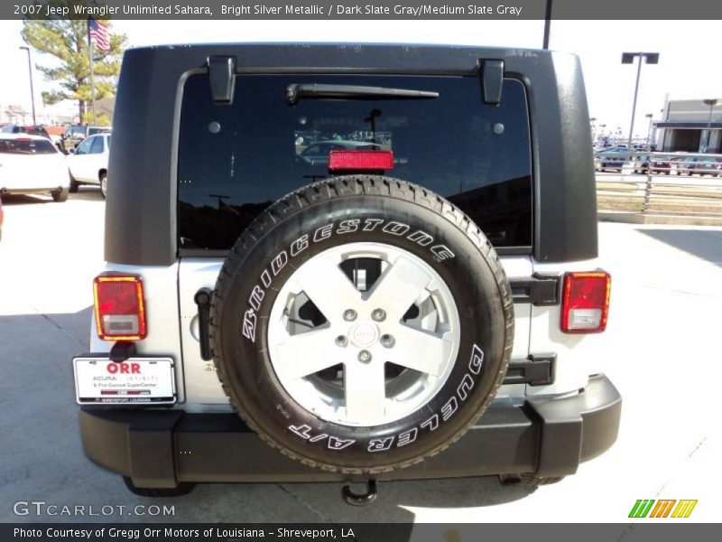 Bright Silver Metallic / Dark Slate Gray/Medium Slate Gray 2007 Jeep Wrangler Unlimited Sahara