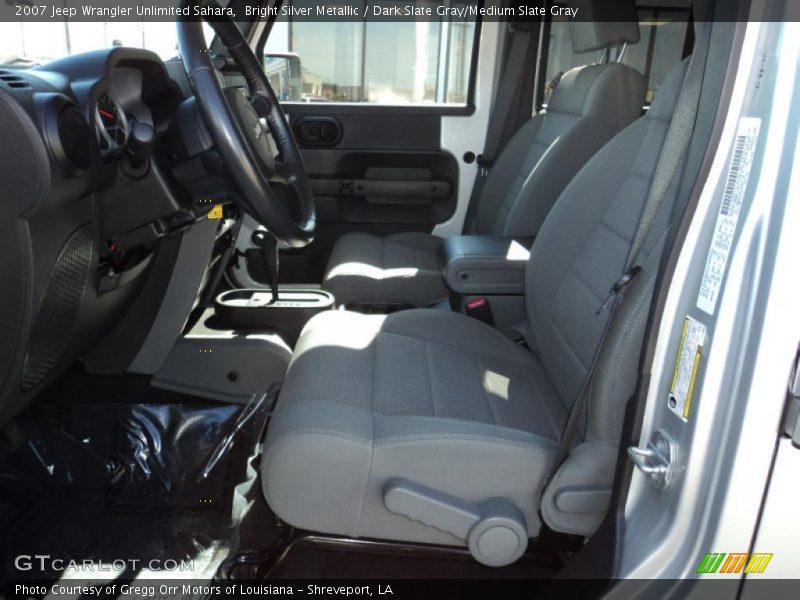 Bright Silver Metallic / Dark Slate Gray/Medium Slate Gray 2007 Jeep Wrangler Unlimited Sahara