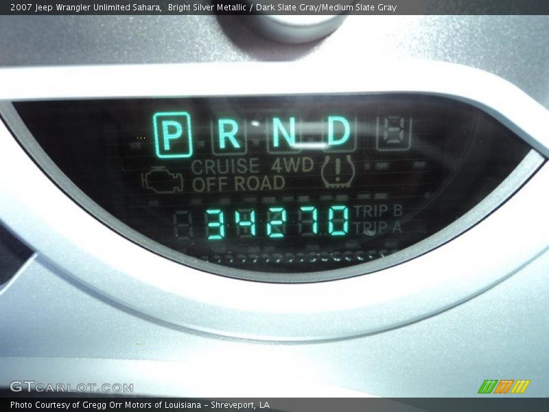 Bright Silver Metallic / Dark Slate Gray/Medium Slate Gray 2007 Jeep Wrangler Unlimited Sahara