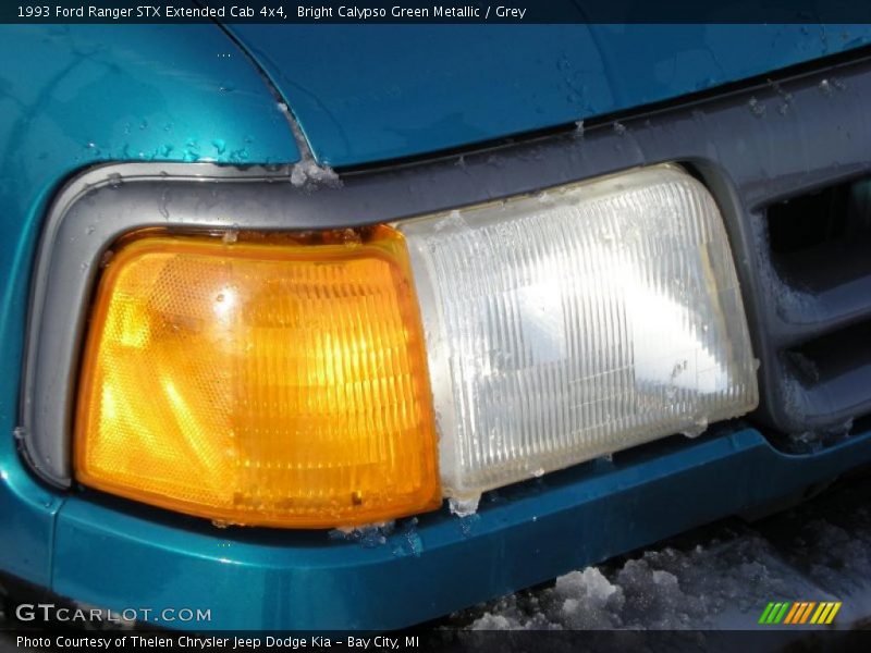 Bright Calypso Green Metallic / Grey 1993 Ford Ranger STX Extended Cab 4x4