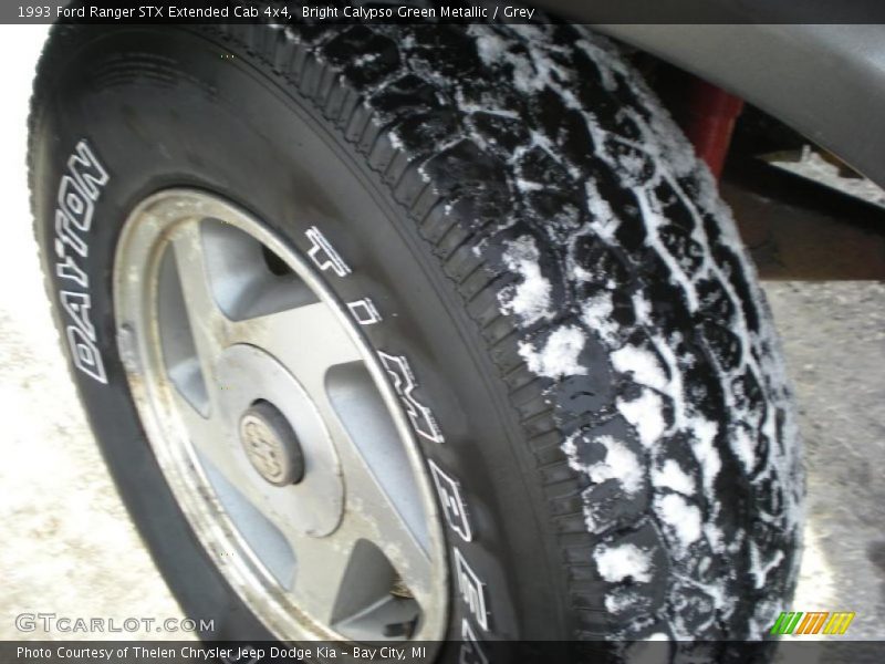 Bright Calypso Green Metallic / Grey 1993 Ford Ranger STX Extended Cab 4x4