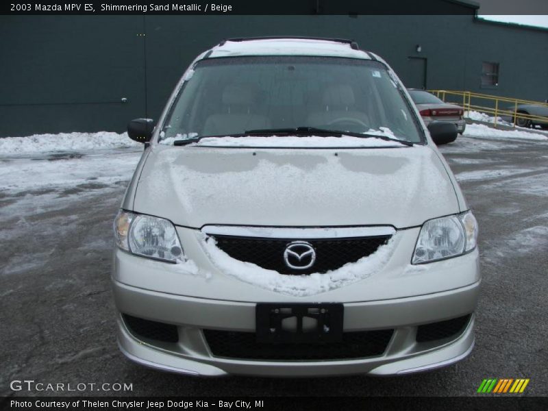 Shimmering Sand Metallic / Beige 2003 Mazda MPV ES
