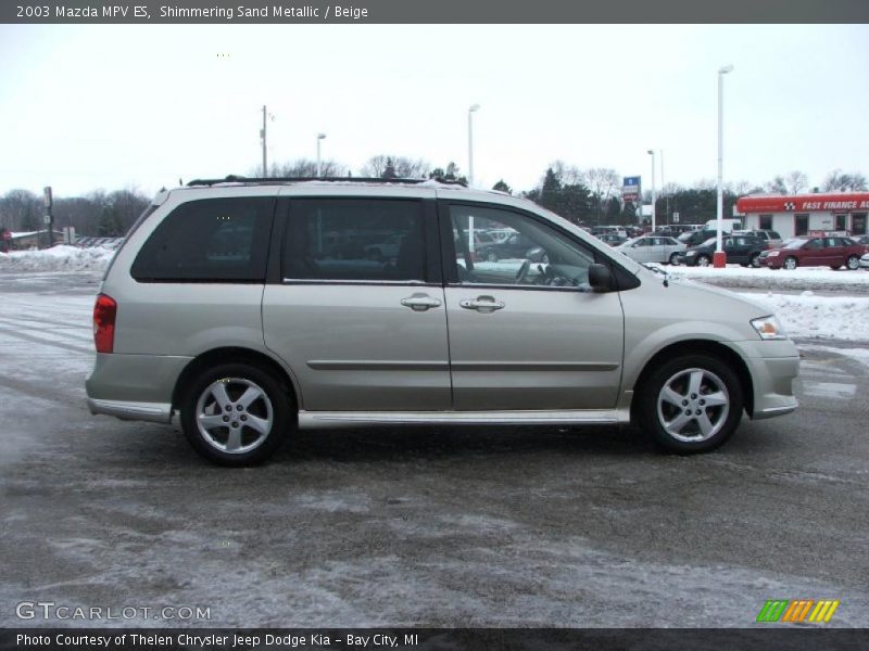 Shimmering Sand Metallic / Beige 2003 Mazda MPV ES