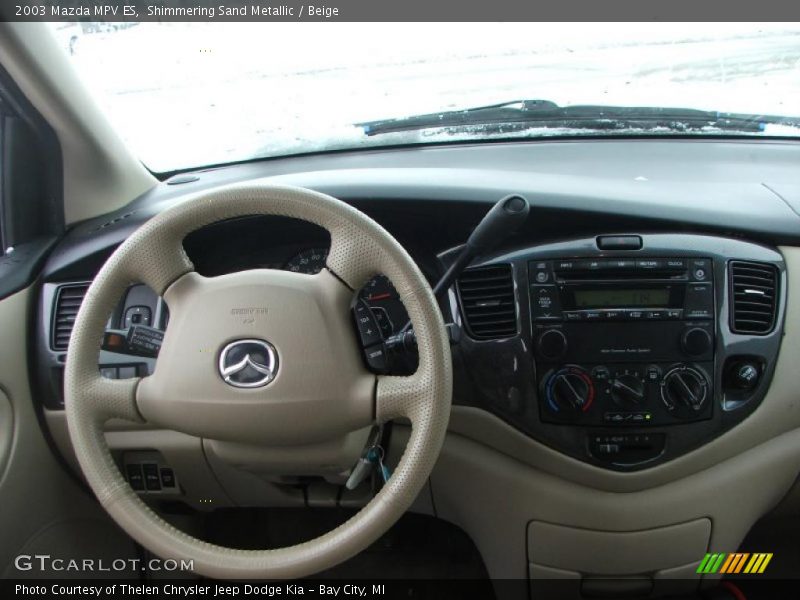 Shimmering Sand Metallic / Beige 2003 Mazda MPV ES