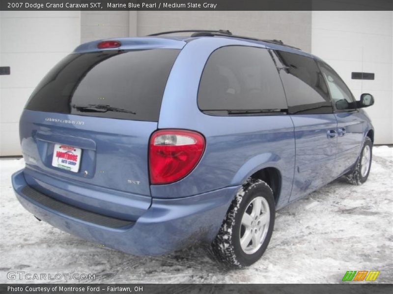 Marine Blue Pearl / Medium Slate Gray 2007 Dodge Grand Caravan SXT