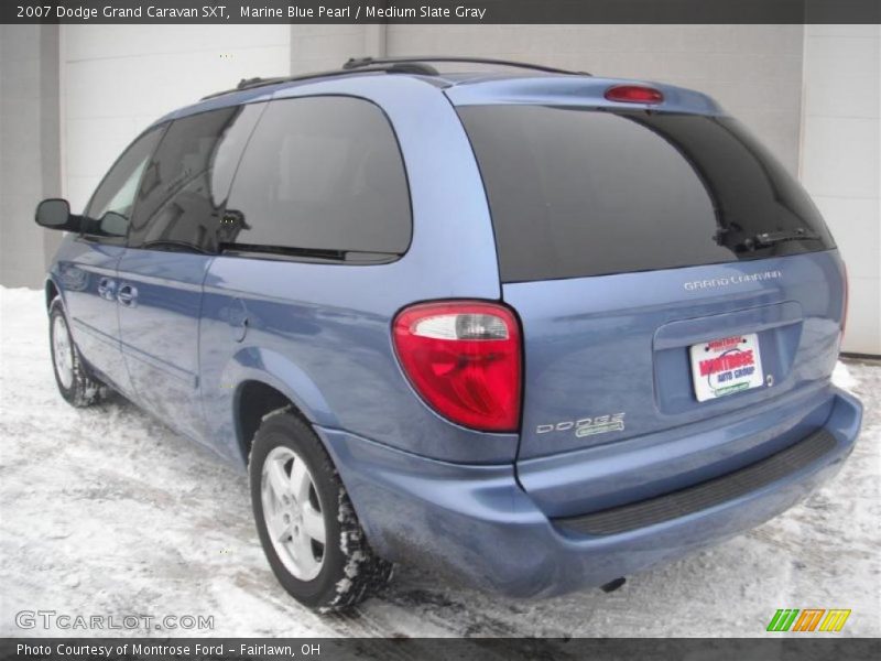 Marine Blue Pearl / Medium Slate Gray 2007 Dodge Grand Caravan SXT