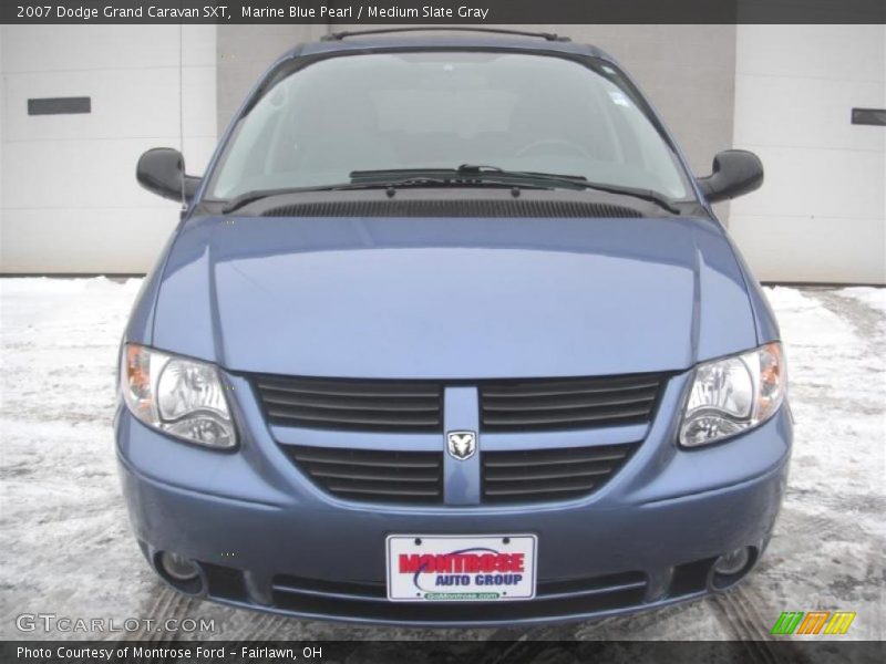 Marine Blue Pearl / Medium Slate Gray 2007 Dodge Grand Caravan SXT