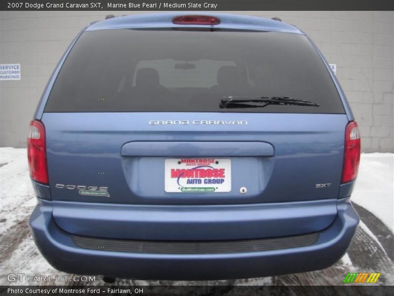 Marine Blue Pearl / Medium Slate Gray 2007 Dodge Grand Caravan SXT