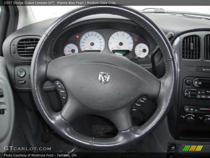 Marine Blue Pearl / Medium Slate Gray 2007 Dodge Grand Caravan SXT