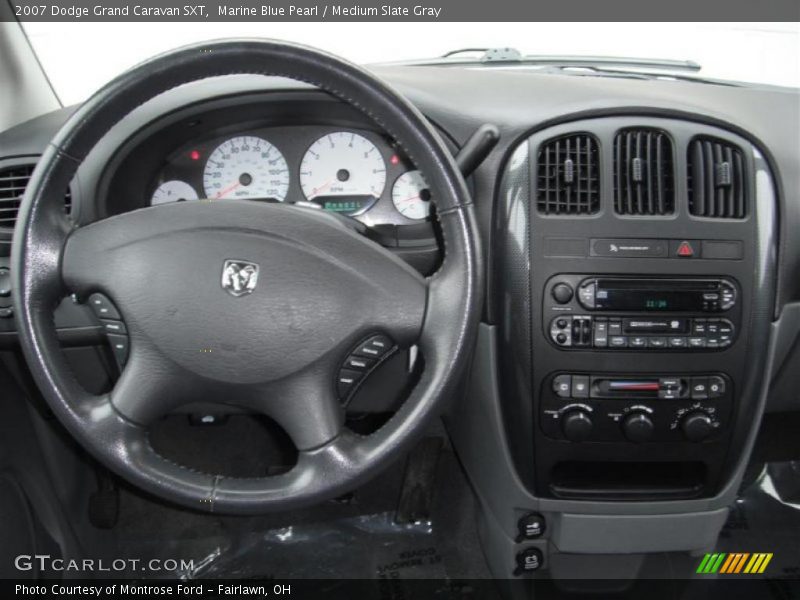 Marine Blue Pearl / Medium Slate Gray 2007 Dodge Grand Caravan SXT