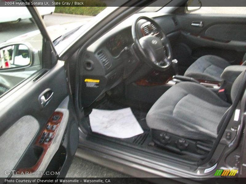 Slate Gray / Black 2004 Hyundai Sonata LX