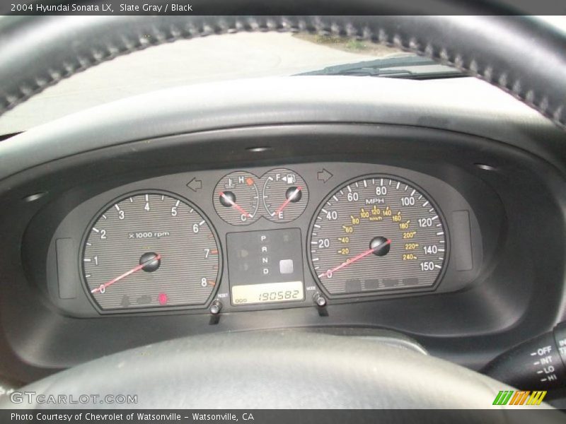 Slate Gray / Black 2004 Hyundai Sonata LX