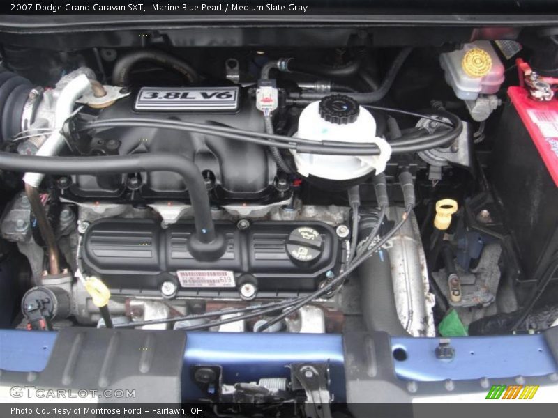 Marine Blue Pearl / Medium Slate Gray 2007 Dodge Grand Caravan SXT
