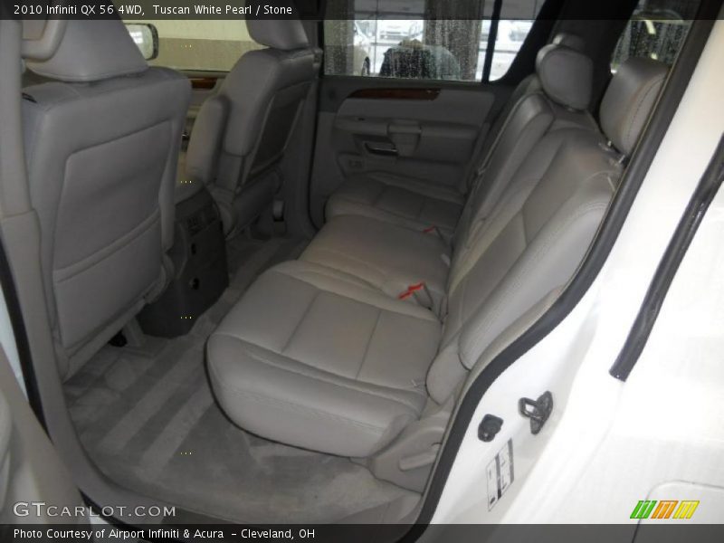Tuscan White Pearl / Stone 2010 Infiniti QX 56 4WD