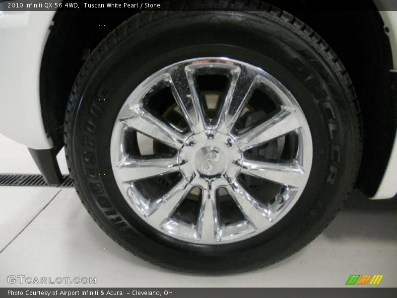 Tuscan White Pearl / Stone 2010 Infiniti QX 56 4WD