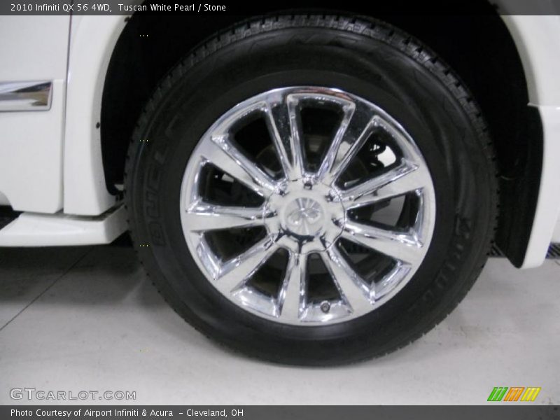 Tuscan White Pearl / Stone 2010 Infiniti QX 56 4WD
