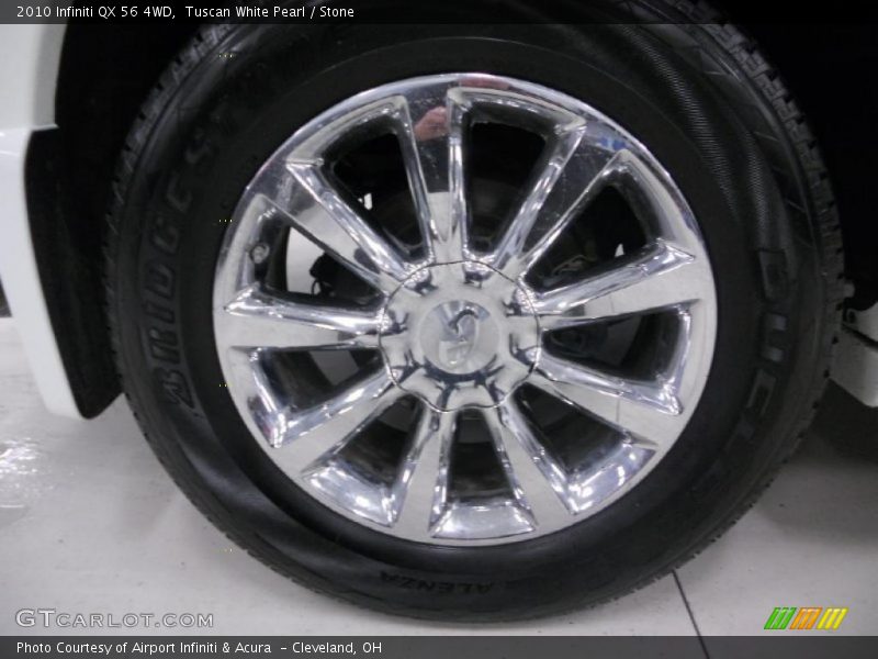 Tuscan White Pearl / Stone 2010 Infiniti QX 56 4WD