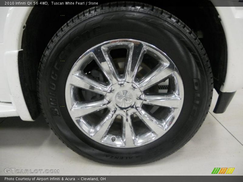 Tuscan White Pearl / Stone 2010 Infiniti QX 56 4WD
