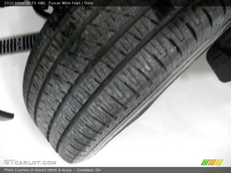 Tuscan White Pearl / Stone 2010 Infiniti QX 56 4WD