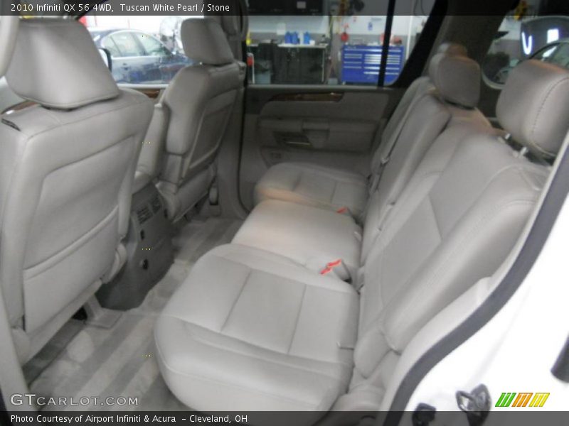 Tuscan White Pearl / Stone 2010 Infiniti QX 56 4WD