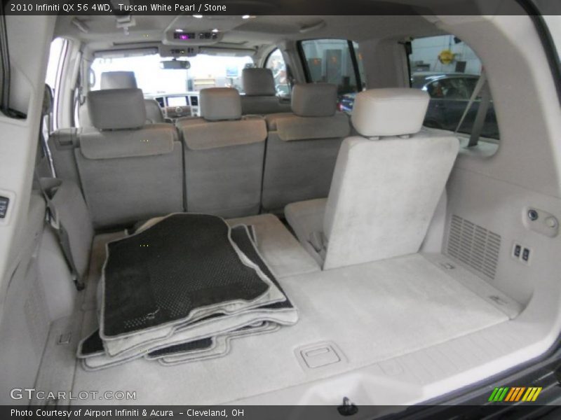 Tuscan White Pearl / Stone 2010 Infiniti QX 56 4WD