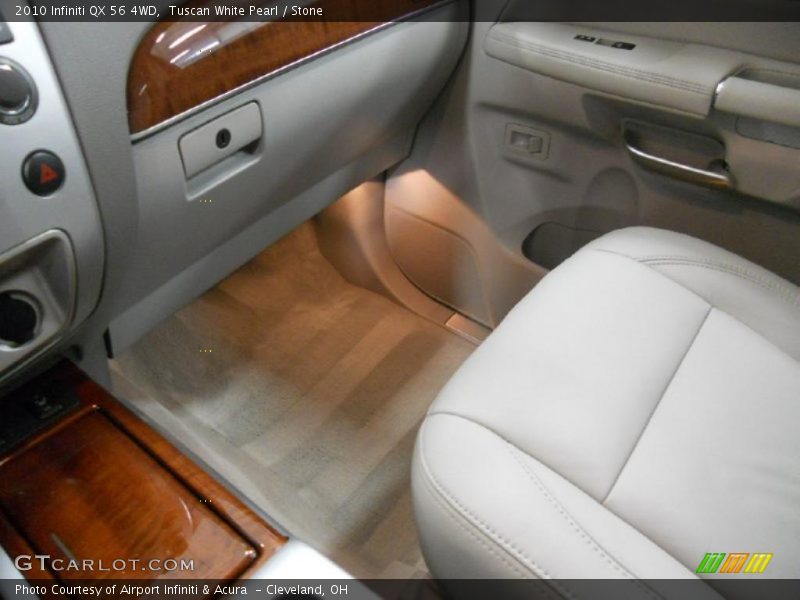 Tuscan White Pearl / Stone 2010 Infiniti QX 56 4WD