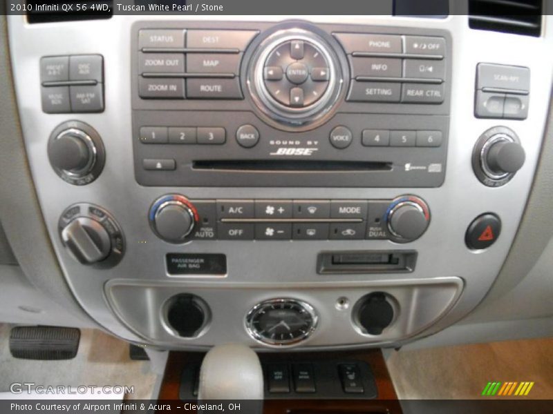 Controls of 2010 QX 56 4WD