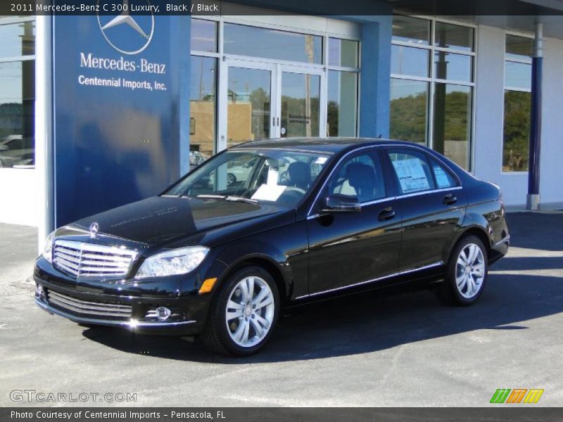 Black / Black 2011 Mercedes-Benz C 300 Luxury