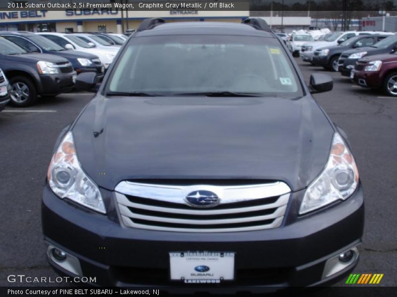 Graphite Gray Metallic / Off Black 2011 Subaru Outback 2.5i Premium Wagon