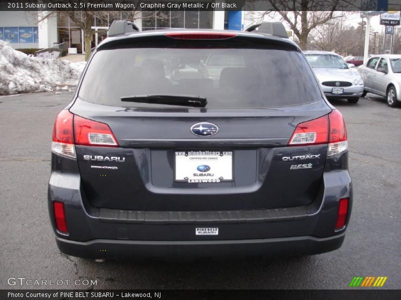 Graphite Gray Metallic / Off Black 2011 Subaru Outback 2.5i Premium Wagon