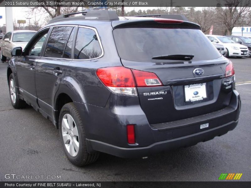 Graphite Gray Metallic / Off Black 2011 Subaru Outback 2.5i Premium Wagon