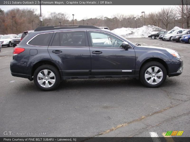 Graphite Gray Metallic / Off Black 2011 Subaru Outback 2.5i Premium Wagon