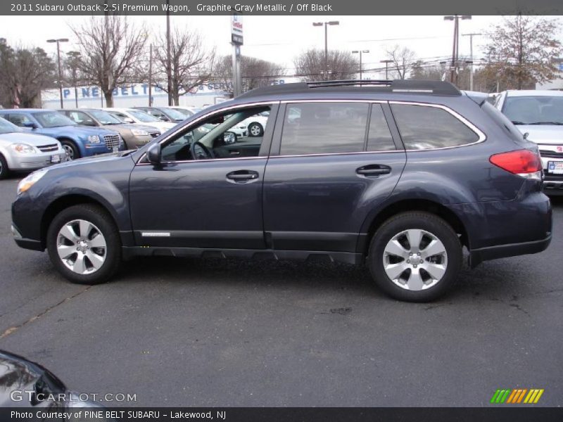 Graphite Gray Metallic / Off Black 2011 Subaru Outback 2.5i Premium Wagon