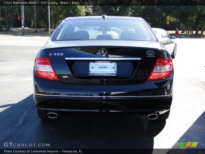 Black / Black 2011 Mercedes-Benz C 300 Luxury