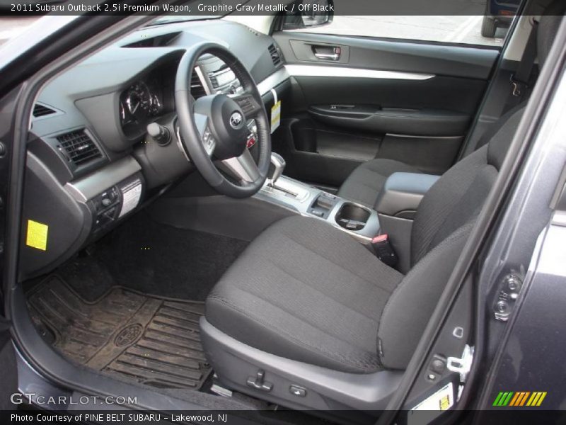 Graphite Gray Metallic / Off Black 2011 Subaru Outback 2.5i Premium Wagon