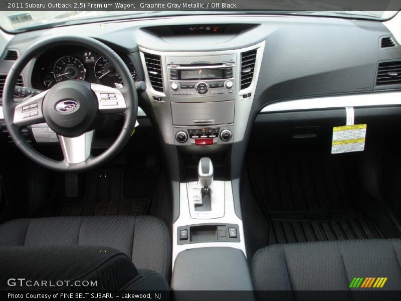 Graphite Gray Metallic / Off Black 2011 Subaru Outback 2.5i Premium Wagon