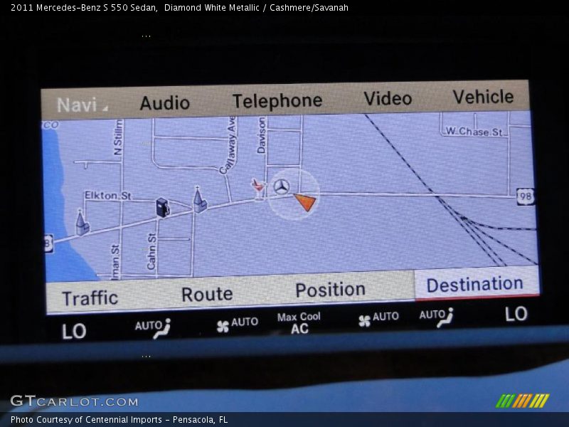 Navigation of 2011 S 550 Sedan