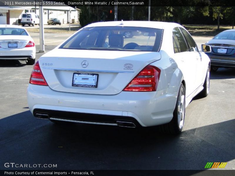 Diamond White Metallic / Cashmere/Savanah 2011 Mercedes-Benz S 550 Sedan
