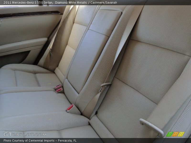 Diamond White Metallic / Cashmere/Savanah 2011 Mercedes-Benz S 550 Sedan
