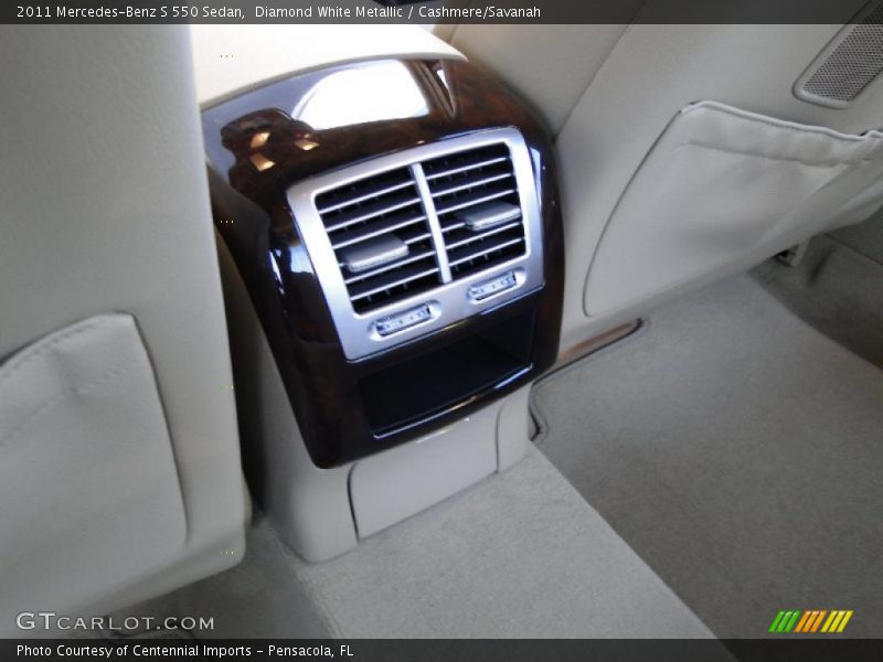 Diamond White Metallic / Cashmere/Savanah 2011 Mercedes-Benz S 550 Sedan