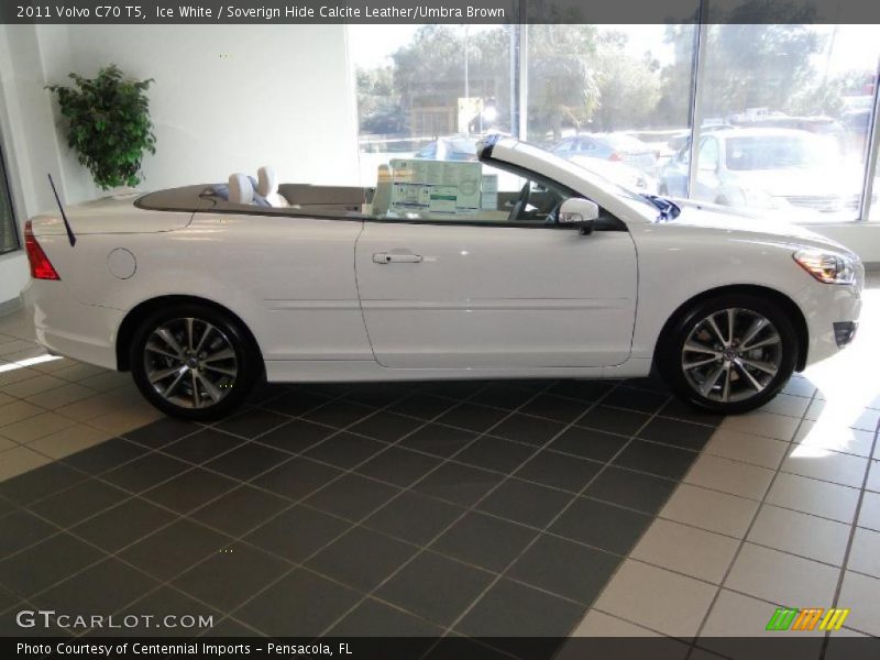 Ice White / Soverign Hide Calcite Leather/Umbra Brown 2011 Volvo C70 T5